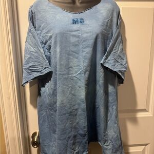 Stylish Light Blue Short Sleeve Tee